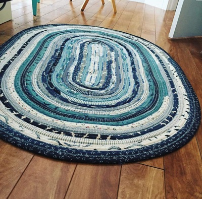Make a Colorful, Comfy Home Accent with this Jelly Roll Rug Sewing pattern!