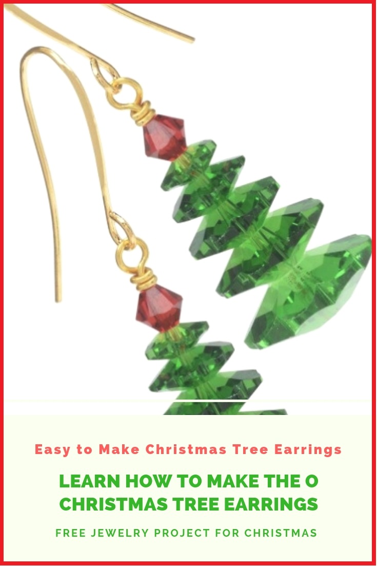 Learn how to make the O Christmas tree earrings