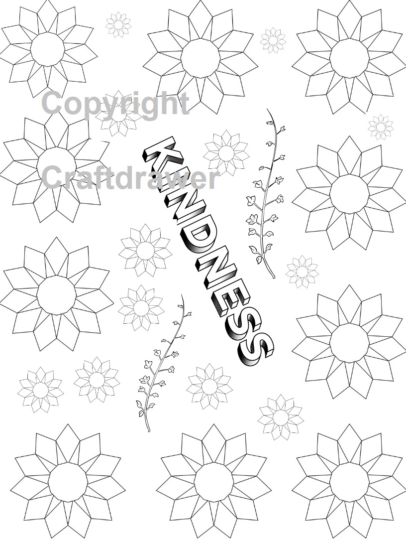 Stress Relieving Words and Patterns to Color - Includes Designs, Shapes, Mandalas, Flowers and Many More!