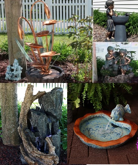 Outdoor Water Garden Fountains for Small Spaces