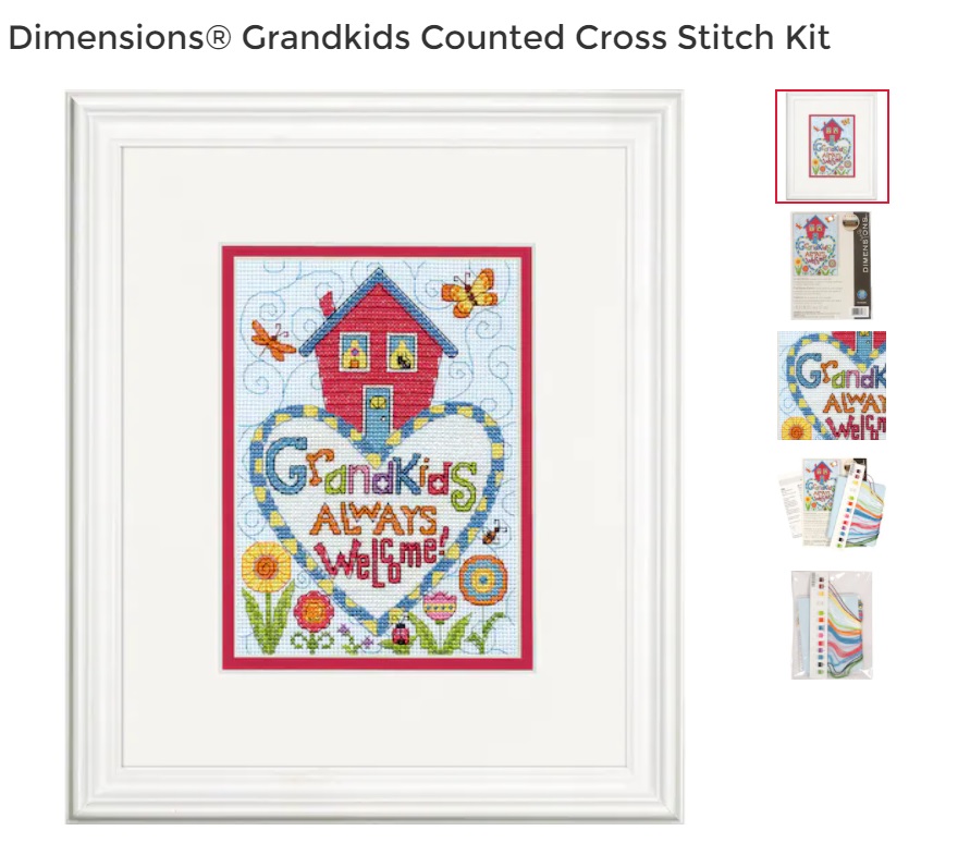 Dimensions Grandkids Counted Cross Stitch Kit