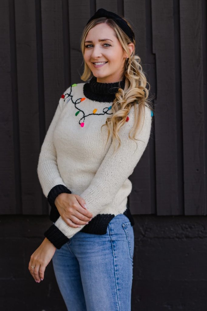 Knitting Kit Christmas Sweater Pattern Kit