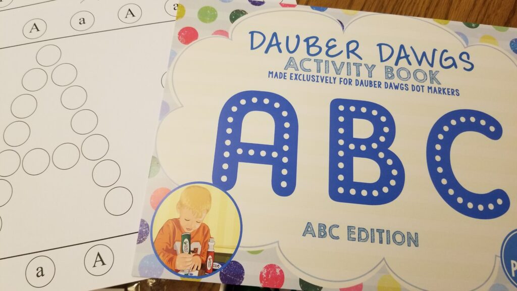 Letters to Color in the Activity Pack from Dauber Dawgs